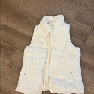 Old Navy Cream Puffer Vest